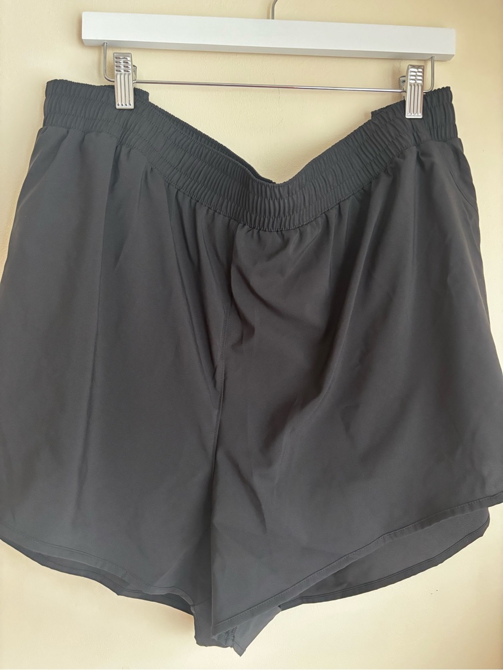 all in motion Black Women's Athletic Shorts with V-Waistband